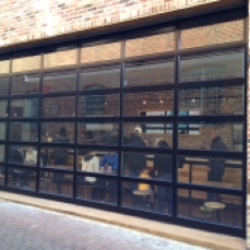 Looking into La Colombe from the side.